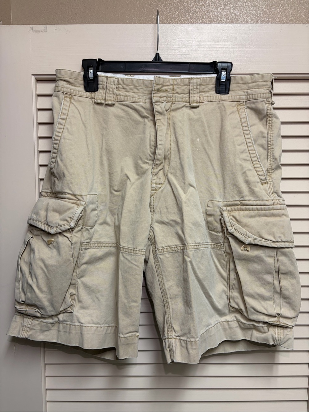 Vintage Polo Ralph Lauren Cargo Shorts Mens 34 Khaki Classic Polo Chino Military